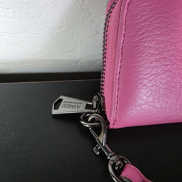 Aimee Kestenberg Pink Zip Around Wristlet Wallet - Picture 6 of 16